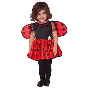 amscan 9918188 999672 Girls Lady Bug Fancy Dress Costume with Wings Age: 3-4 Yrs amscan 9918188 999672 Girls Lady Bug Fancy Dress Costume with Wings Age: 3-4 Yrs
