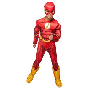 Rubies Official DC Superhero The Flash Deluxe Child's Costume, Child's Size Large Age 8-10 Years Halloween Rubies Official DC Superhero The Flash Deluxe Child's Costume, Child's Size Large Age 8-10 Years Halloween