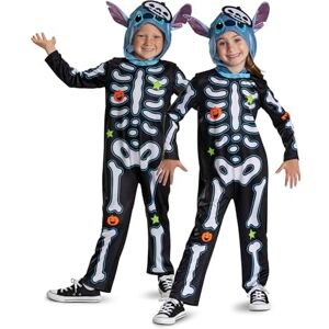 Disney Lilo & Stitch Skeleton Stitch Fancy Dress Jumpsuit for Kids, Officially Licensed, Perfect for Halloween, Features Fun Skeleton Stitch Design, for Ages 3-4, 4-6, 7-8 years Disney Lilo & Stitch Skeleton Stitch Fancy Dress Jumpsuit for Kids, Officially Licensed, Perfect for Halloween, Features Fun Skeleton Stitch Design, for Ages 3-4, 4-6, 7-8 years