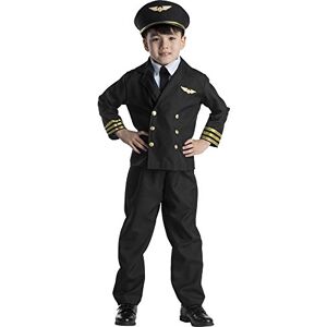 Dress Up America Pilot Costume for Kids Airline Captain Uniform for Boys and Girls Role Play Dress Up for Children Dress Up America Pilot Costume for Kids Airline Captain Uniform for Boys and Girls Role Play Dress Up for Children