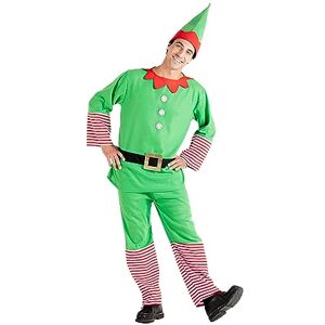 Ciao 25307 Elfo Natale Fancy Dress Costume, Green, Red, Taglia unica Ciao 25307 Elfo Natale Fancy Dress Costume, Green, Red, Taglia unica