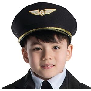Dress Up America Pilot Hat Black Airline Captain Cap Pilot Costume Accessory for Kids and Adults Dress Up America Pilot Hat Black Airline Captain Cap Pilot Costume Accessory for Kids and Adults