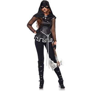 Leg Avenue 85570 Black/Silver Grim Executioner Fancy Dress Costume Set (Small/UK 6-8, 4-Piece) Leg Avenue 85570 Black/Silver Grim Executioner Fancy Dress Costume Set (Small/UK 6-8, 4-Piece)