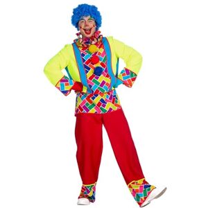 WILBERS & WILBERS 5810 Clown Costume for Men, 3-Piece, for Carnival and Theme Parties WILBERS & WILBERS 5810 Clown Costume for Men, 3-Piece, for Carnival and Theme Parties
