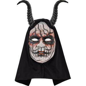 W WIDMANN MILANO Party Fashion Scary Mask with Hood Adult Demon Costume Accessory Halloween W WIDMANN MILANO Party Fashion Scary Mask with Hood Adult Demon Costume Accessory Halloween