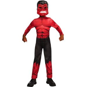 Rubies Official Marvel Red Hulk Classic Child Costume, Kids Superhero Fancy Dress, Size 3-4 Years Halloween Rubies Official Marvel Red Hulk Classic Child Costume, Kids Superhero Fancy Dress, Size 3-4 Years Halloween