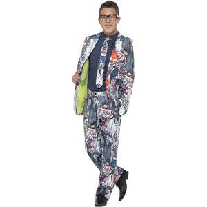 Smiffys Zombie Suit, Multi-Coloured with Jacket, Trousers & Tie, Stand Out Suits Fancy Dress, Zombie Dress Up Costumes Smiffys Zombie Suit, Multi-Coloured with Jacket, Trousers & Tie, Stand Out Suits Fancy Dress, Zombie Dress Up Costumes