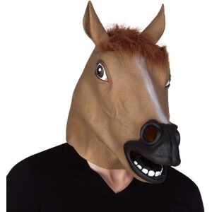 Boland Latex Horse Mask with Adult Hair, Brown, 00144 Boland Latex Horse Mask with Adult Hair, Brown, 00144