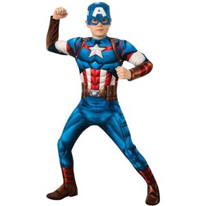 Rubies 301730M Captain America Kids Fancy Dress, Boys, Multi, 9-10 Years Halloween Rubies 301730M Captain America Kids Fancy Dress, Boys, Multi, 9-10 Years Halloween