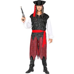 W WIDMANN MILANO Party Fashion Widmann Caribbean pirate costume, shirt with vest, trousers, belt, headband, hat, pirator, theme party, carnival W WIDMANN MILANO Party Fashion Widmann Caribbean pirate costume, shirt with vest, trousers, belt, headband, hat, pirator, theme party, carnival