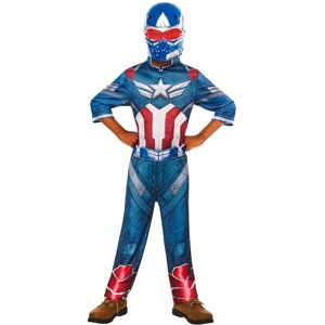 Rubies Official Brave World Captain America Child Costume, Kids Fancy Dress, Size 5-6 Years Halloween Rubies Official Brave World Captain America Child Costume, Kids Fancy Dress, Size 5-6 Years Halloween