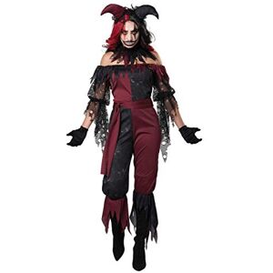California Costumes Adult Psycho Jester Costume Dress size LARGE California Costumes Adult Psycho Jester Costume Dress size LARGE