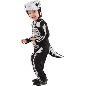 Rubies Official Skeleton Dinosaur Costume, Kids Fancy Dress, Size Age 3-4 Years Halloween Rubies Official Skeleton Dinosaur Costume, Kids Fancy Dress, Size Age 3-4 Years Halloween
