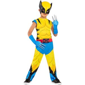 Rubies Official Marvel Wolverine Childrens Costume, Kids Fancy Dress, Size 3-4 Halloween Rubies Official Marvel Wolverine Childrens Costume, Kids Fancy Dress, Size 3-4 Halloween