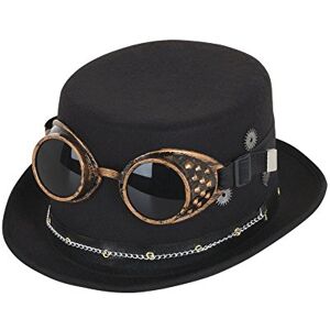 Bristol Novelty Black Steampunk Top Hat with Goggles & Gears (1 Pc.) Durable & Eye-Catching Design, Perfect for Cosplay, World Book Day, Festivals & Gifts Halloween Halloween Bristol Novelty Black Steampunk Top Hat with Goggles & Gears (1 Pc.) Durable & Eye-Catching Design, Perfect for Cosplay, World Book Day, Festivals & Gifts Halloween Halloween