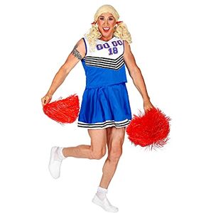 W WIDMANN MILANO Party Fashion Cheerleader Costume for Men, Drag Queens, College, Fans, Sports, Funny, Carnival, Theme Parties, Size XL W WIDMANN MILANO Party Fashion Cheerleader Costume for Men, Drag Queens, College, Fans, Sports, Funny, Carnival, Theme Parties, Size XL