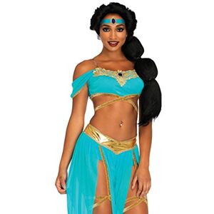 Leg Avenue 86662-03803 Aladdin, Disney Princess Adult Sized Costumes, Solid, Blue, Large Leg Avenue 86662-03803 Aladdin, Disney Princess Adult Sized Costumes, Solid, Blue, Large