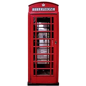 STAR CUTOUTS Cut Out of Phone Box, Red, XL STAR CUTOUTS Cut Out of Phone Box, Red, XL