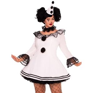 Leg Avenue Women's 3 PC Pierrot Sexy Clown Costume Plus Size Costumes for Women, White/Black, 3X / 4X Leg Avenue Women's 3 PC Pierrot Sexy Clown Costume Plus Size Costumes for Women, White/Black, 3X / 4X