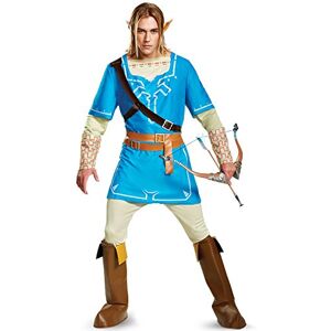 Disguise Legend of Zelda Link Breath of The Wild Mens Deluxe Fancy Dress Costume Medium Blue Disguise Legend of Zelda Link Breath of The Wild Mens Deluxe Fancy Dress Costume Medium Blue