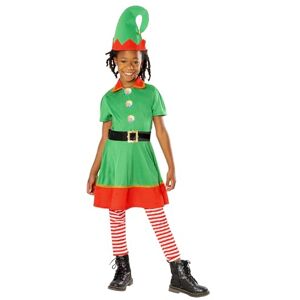 Rubies Official Elf Dress, Kids Christmas Fancy Dress, Size 3-4 Years Halloween Rubies Official Elf Dress, Kids Christmas Fancy Dress, Size 3-4 Years Halloween