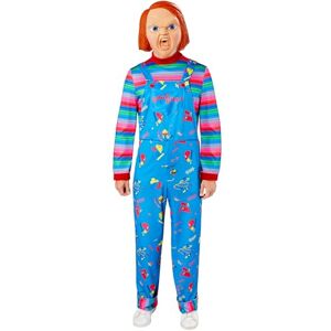 Rubies Official Chucky, Chucky Adult Costume, Adults Fancy Dress, Size Medium Halloween Rubies Official Chucky, Chucky Adult Costume, Adults Fancy Dress, Size Medium Halloween