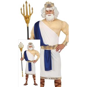 FIESTAS GUIRCA Poseidon Greek God Fancy Dress Costume Adult Man Size Large FIESTAS GUIRCA Poseidon Greek God Fancy Dress Costume Adult Man Size Large