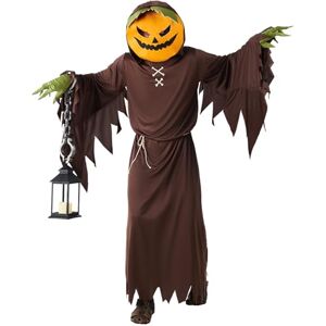 Boland Adult Horror Pumpkin Costume – Men’s Halloween Fancy Dress Outfit with Pumpkin Mask & Brown Robe – Spooky Scarecrow-Inspired Design for Adults – M/L Boland Adult Horror Pumpkin Costume – Men’s Halloween Fancy Dress Outfit with Pumpkin Mask & Brown Robe – Spooky Scarecrow-Inspired Design for Adults – M/L
