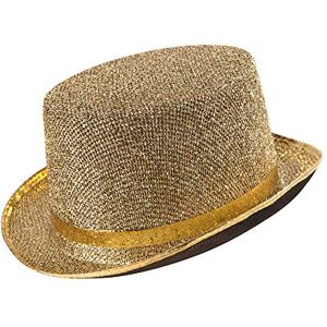 W WIDMANN MILANO Party Fashion Felt Topper Gold Lame Top Hats Caps & Headwear for Fancy Dress Costumes Accessory W WIDMANN MILANO Party Fashion Felt Topper Gold Lame Top Hats Caps & Headwear for Fancy Dress Costumes Accessory