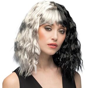 Boland 85613 Wig for Adults, Two-Tone Synthetic Hair for Festival, Carnival, Accessories Fancy Dress Costumes Boland 85613 Wig for Adults, Two-Tone Synthetic Hair for Festival, Carnival, Accessories Fancy Dress Costumes
