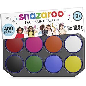 Snazaroo Face Paint Palette, 18 ml (1 Pack of 8 Colors) Vibrant Make-Up, Perfect for World Cup, Parties, Cosplay, Animals Events, Carnival, & More Snazaroo Face Paint Palette, 18 ml (1 Pack of 8 Colors) Vibrant Make-Up, Perfect for World Cup, Parties, Cosplay, Animals Events, Carnival, & More