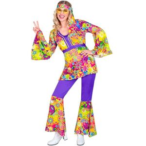 W WIDMANN MILANO Party Fashion Widmann 21931 60s hippie style costume, Multicoloured, S W WIDMANN MILANO Party Fashion Widmann 21931 60s hippie style costume, Multicoloured, S