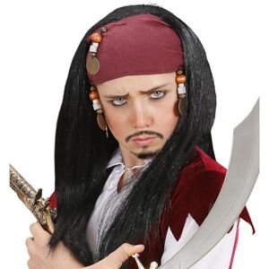 W WIDMANN MILANO Party Fashion Child Pirate Caribbean Bandana & Beads Wig for Fancy Dress Costumes & Outfits Accessory W WIDMANN MILANO Party Fashion Child Pirate Caribbean Bandana & Beads Wig for Fancy Dress Costumes & Outfits Accessory