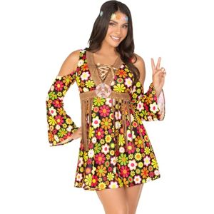 Leg Avenue 85610 Starflower Hippie Costume With Cold Shoulder Floral Fringe Dress,flower Headband Fancy, Womens, Multicolor, Size: M (UK 10-12) Leg Avenue 85610 Starflower Hippie Costume With Cold Shoulder Floral Fringe Dress,flower Headband Fancy, Womens, Multicolor, Size: M (UK 10-12)