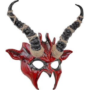 W WIDMANN MILANO Party Fashion Eye Mask with Horns for Adults, Shaman Mask, Accessory Halloween, Carnival W WIDMANN MILANO Party Fashion Eye Mask with Horns for Adults, Shaman Mask, Accessory Halloween, Carnival