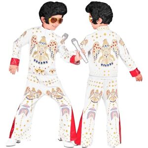W WIDMANN MILANO Party Fashion Boy's Kinderkostüm Rock'n'roll Children's King of Rock 'N'Roll Costume, White, 128 W WIDMANN MILANO Party Fashion Boy's Kinderkostüm Rock'n'roll Children's King of Rock 'N'Roll Costume, White, 128