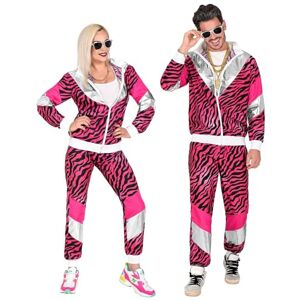 W WIDMANN MILANO Party Fashion Widmann 11292 – Costume 80s Tiger Tracksuit, Pink, Jacket and Trousers, Comfortable to Wear, Print, Animal, Jogging Suit, Retro Style, Bad Taste Party, Carnival, M W WIDMANN MILANO Party Fashion Widmann 11292 – Costume 80s Tiger Tracksuit, Pink, Jacket and Trousers, Comfortable to Wear, Print, Animal, Jogging Suit, Retro Style, Bad Taste Party, Carnival, M