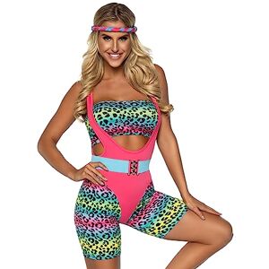 Leg Avenue 86888 10102 86888-10102 80's Cardio Cutie, 4 Pc Includes Bodysuit, Bandeau, Belt, Headband, Medium, Multicolor Adult Sized Costumes Leg Avenue 86888 10102 86888-10102 80's Cardio Cutie, 4 Pc Includes Bodysuit, Bandeau, Belt, Headband, Medium, Multicolor Adult Sized Costumes