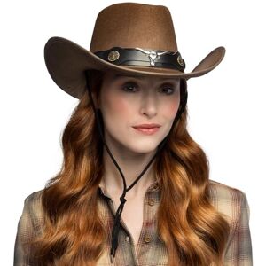 Boland Cowboy Hat Wyatt with Hat Band, Western Hat for Theme Party, Carnival, Accessories Fancy Dress Costumes, JGA Boland Cowboy Hat Wyatt with Hat Band, Western Hat for Theme Party, Carnival, Accessories Fancy Dress Costumes, JGA