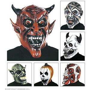 W WIDMANN MILANO Party Fashion Monster Mask 6 Styles Halloween Monsters Masks Eyemasks & Disguises for Masquerade Fancy Dress Costume Accessory W WIDMANN MILANO Party Fashion Monster Mask 6 Styles Halloween Monsters Masks Eyemasks & Disguises for Masquerade Fancy Dress Costume Accessory
