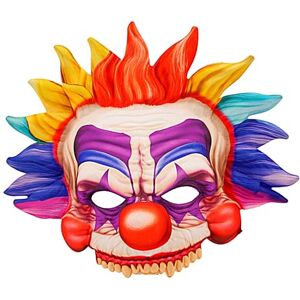 W WIDMANN MILANO Party Fashion Mask Killer Clown Chinless Eye Mask Crazy Fun Maker Accessory Halloween Carnival W WIDMANN MILANO Party Fashion Mask Killer Clown Chinless Eye Mask Crazy Fun Maker Accessory Halloween Carnival