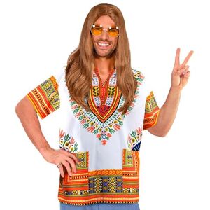 W WIDMANN MILANO Party Fashion WIDMANN 09741 hippie Dashiki Costume, 60s, White, S-M W WIDMANN MILANO Party Fashion WIDMANN 09741 hippie Dashiki Costume, 60s, White, S-M