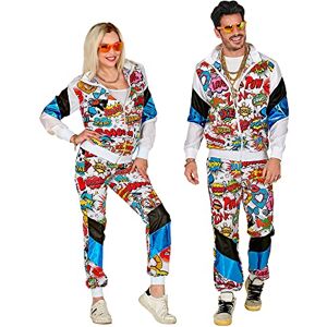 W WIDMANN MILANO Party Fashion Widmann 09630 – Costume 80s Tracksuit Pop Art, Jacket and Trousers, Comic, Jogging Suit, Retro Style, Bad Taste Party, Carnival, Multicoloured, XXL W WIDMANN MILANO Party Fashion Widmann 09630 – Costume 80s Tracksuit Pop Art, Jacket and Trousers, Comic, Jogging Suit, Retro Style, Bad Taste Party, Carnival, Multicoloured, XXL
