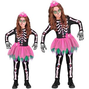 W WIDMANN MILANO Party Fashion 22015 Kinderkostüm Skelett Children's Skeleton Costume, Black/Pink, 116 (EU) W WIDMANN MILANO Party Fashion 22015 Kinderkostüm Skelett Children's Skeleton Costume, Black/Pink, 116 (EU)