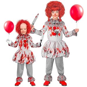W WIDMANN MILANO Party Fashion 17136 Kinderkostüm Clown Kids Costume, Gray, 128 cm / 5-7 Jahre W WIDMANN MILANO Party Fashion 17136 Kinderkostüm Clown Kids Costume, Gray, 128 cm / 5-7 Jahre