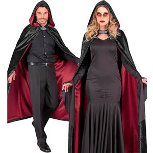 W WIDMANN MILANO Party Fashion Adult Velvet Cloak 140cm Black Red Vampire Devil Costume Accessory W WIDMANN MILANO Party Fashion Adult Velvet Cloak 140cm Black Red Vampire Devil Costume Accessory