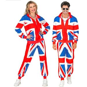 W WIDMANN MILANO Party Fashion Widmann 45060 Halloween Costume Tracksuit, United Kingdom, Multicoloured, XXL W WIDMANN MILANO Party Fashion Widmann 45060 Halloween Costume Tracksuit, United Kingdom, Multicoloured, XXL