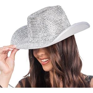 Chaks Cowboy Hat with Rhinestones, Western Hat, Rodeo Hat for Carnival, Festival & Hen Parties Chaks Cowboy Hat with Rhinestones, Western Hat, Rodeo Hat for Carnival, Festival & Hen Parties