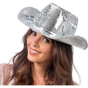 Chaks Cowboy hat with glitter effect, headpiece for disco, carnival, festival, bachelor parties Chaks Cowboy hat with glitter effect, headpiece for disco, carnival, festival, bachelor parties