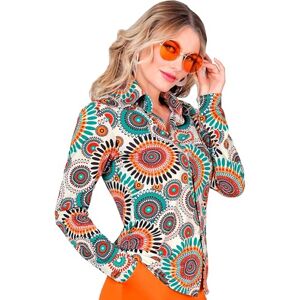 W WIDMANN MILANO Party Fashion Widmann 10418 60er Jahre Bluse 60s Blouse, Floral, Multicoloured, L-XL W WIDMANN MILANO Party Fashion Widmann 10418 60er Jahre Bluse 60s Blouse, Floral, Multicoloured, L-XL